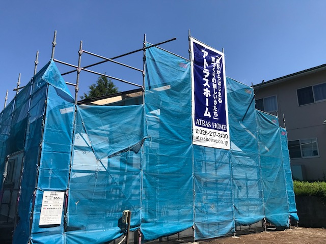 小諸市建築現場