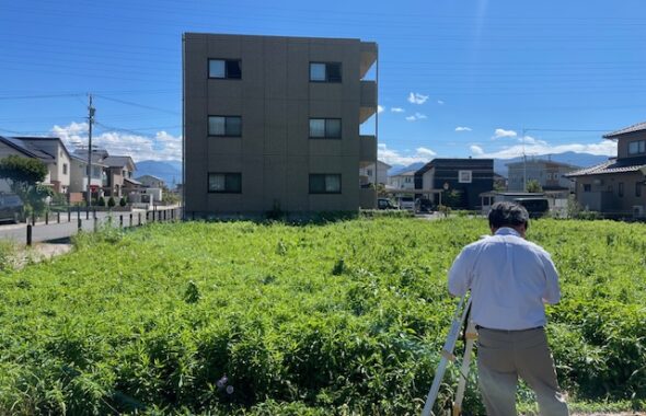 長野市篠ノ井　測量