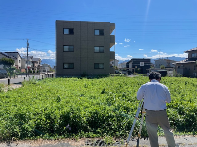 長野市篠ノ井　測量