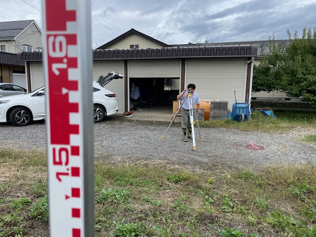 長野市川中島　計測作業