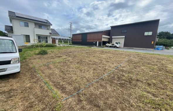 中野市建築予定現場