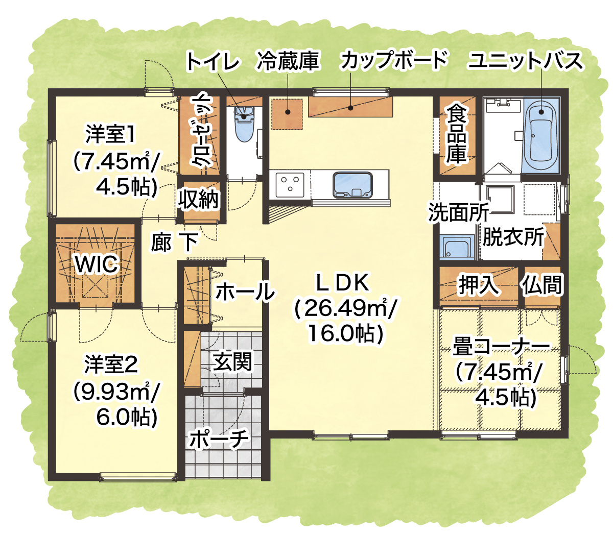 plan38間取り　1階