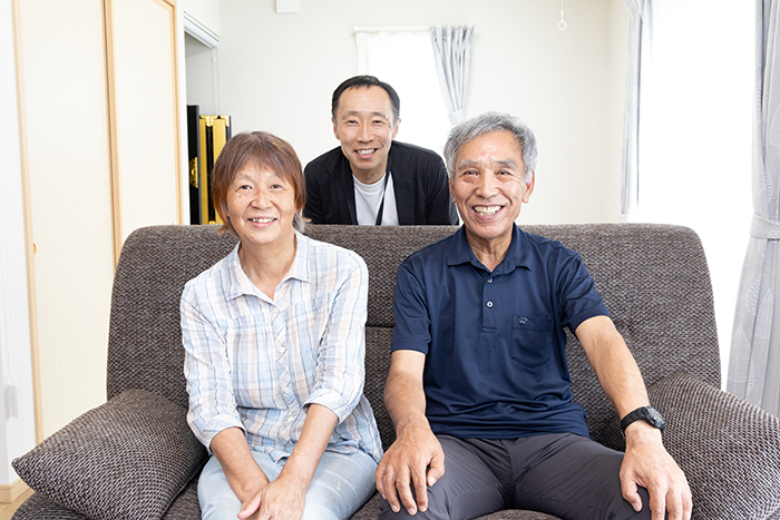 松下社長と共に