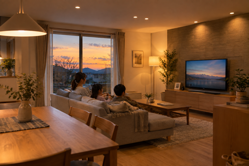 夕方