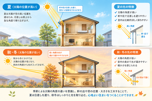 秋の日差し
